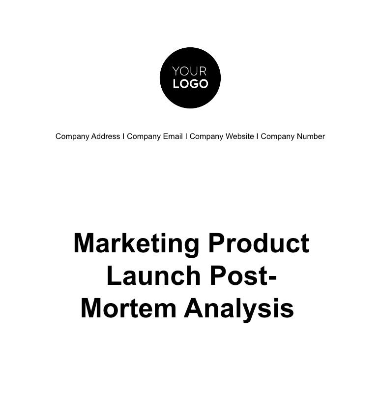 Marketing Post-Mortem Analysis Template by Template.net